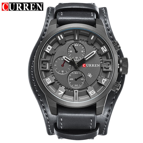 Image of Curren 8225 Army Military Quartz Mens Watches Top Brand Luxury Leather Men Watch Casual Sport Male Clock Watch Relogio Masculino
