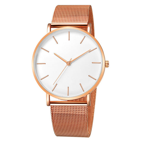 Image of Luxury Watch Men Mesh Ultra-thin Stainless Steel Quartz Wrist Watch Male Clock reloj hombre relogio masculino Free Shipping