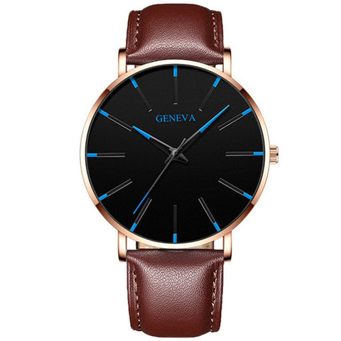 Image of 2020 Minimalist Men's Fashion Ultra Thin Watches Simple Men Business Stainless Steel Mesh Belt Quartz Watch Relogio Masculino