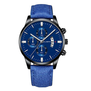 2019 relogio masculino watches men fashion Sport box stainless steel leather band watch Quartz business wristwatch reloj hombre