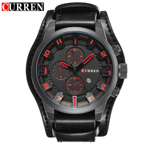 Image of Curren 8225 Army Military Quartz Mens Watches Top Brand Luxury Leather Men Watch Casual Sport Male Clock Watch Relogio Masculino