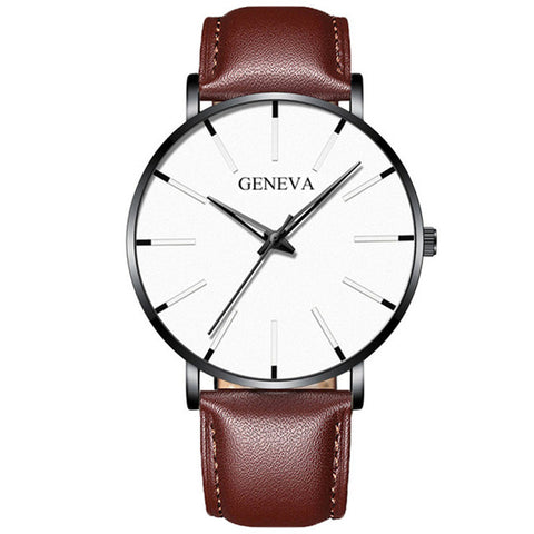 Image of 2020 Minimalist Men's Fashion Ultra Thin Watches Simple Men Business Stainless Steel Mesh Belt Quartz Watch Relogio Masculino
