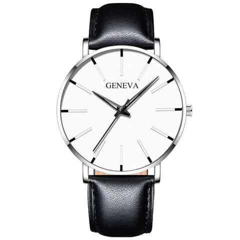 Image of 2020 Minimalist Men's Fashion Ultra Thin Watches Simple Men Business Stainless Steel Mesh Belt Quartz Watch Relogio Masculino