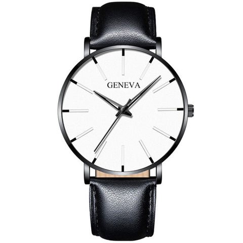 Image of 2020 Minimalist Men's Fashion Ultra Thin Watches Simple Men Business Stainless Steel Mesh Belt Quartz Watch Relogio Masculino